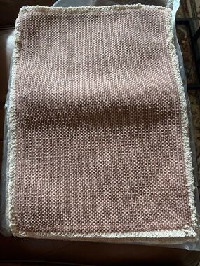 Pottery Barn Clay Woven Placemat Set (4) with Fringe